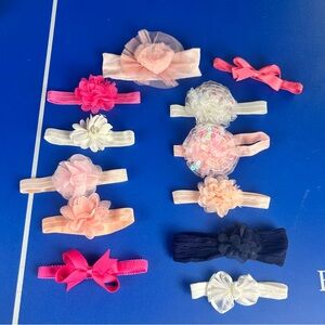 3/$10 Lot of 12 Newborn Headbands